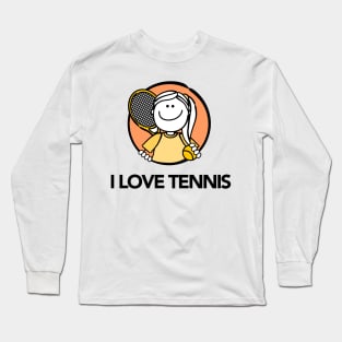 I Love Tennis Long Sleeve T-Shirt